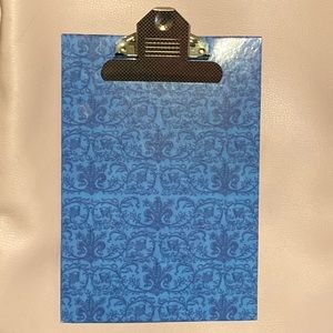 Mini-clipboard | Approximately 5.5 inches wide x 8 inches in height | Blue